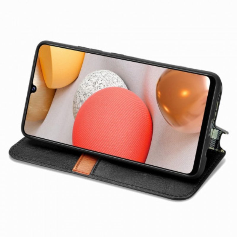 Puhelinkuoret Samsung Galaxy A42 5G Kotelot Flip Nahkaefekti Diamond Texture