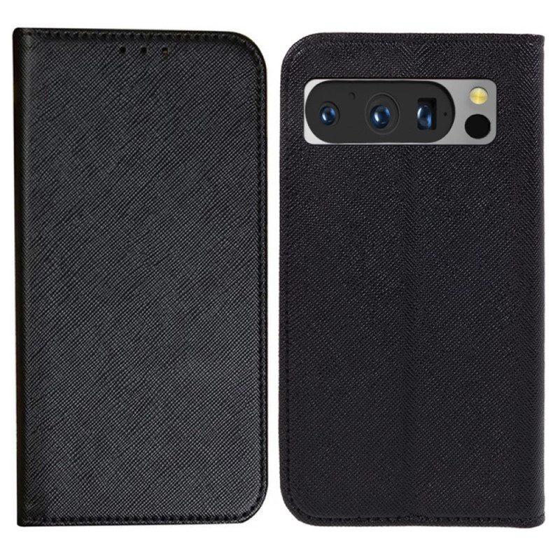 Nahkakotelo Google Pixel 8 Pro Kudottu Tyyli