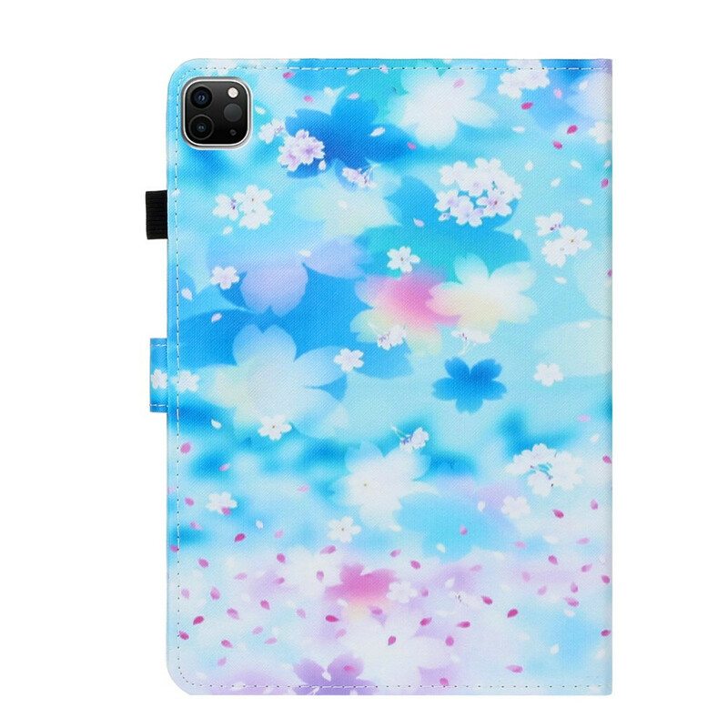 Flip Case iPad Pro 11" (2020) Akvarelli Kukkia