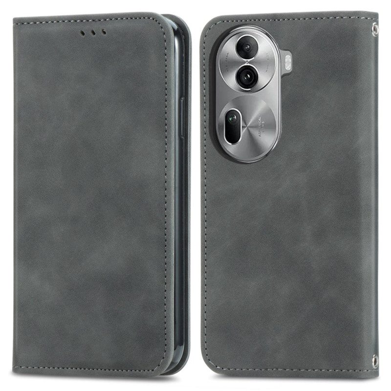 Nahkakotelo Oppo Reno 11 Pro 5g Mokkanahka