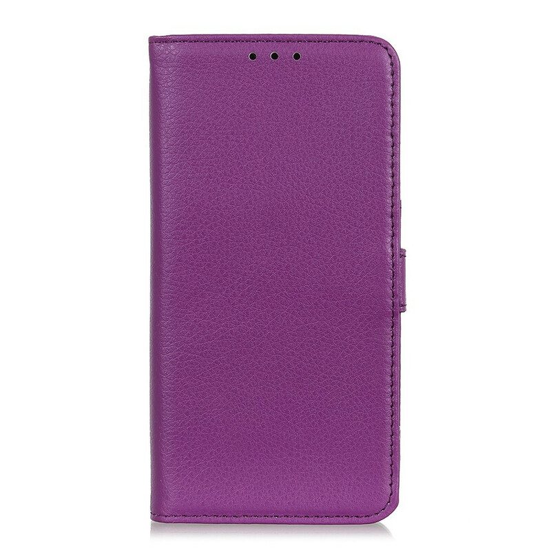 Kotelot Samsung Galaxy A21s Single Litchi Faux Leather