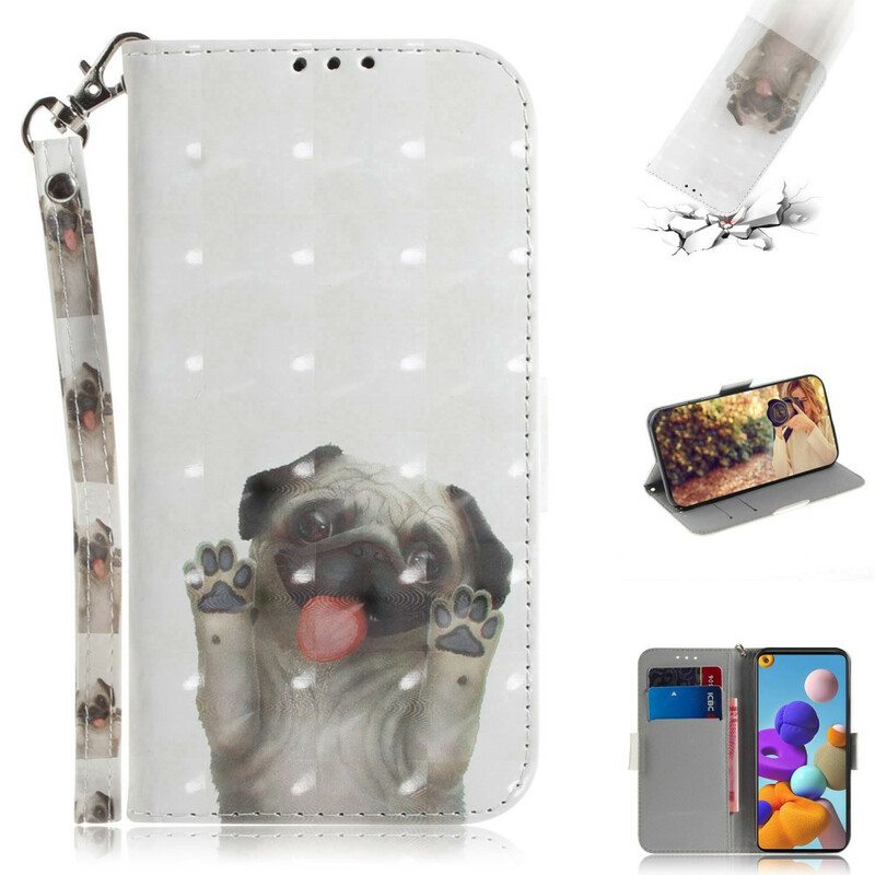 Kotelot Samsung Galaxy A21s Suojaketju Kuori Love My Dog Strong