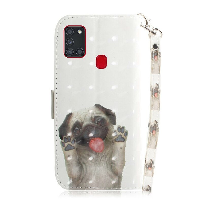 Kotelot Samsung Galaxy A21s Suojaketju Kuori Love My Dog Strong
