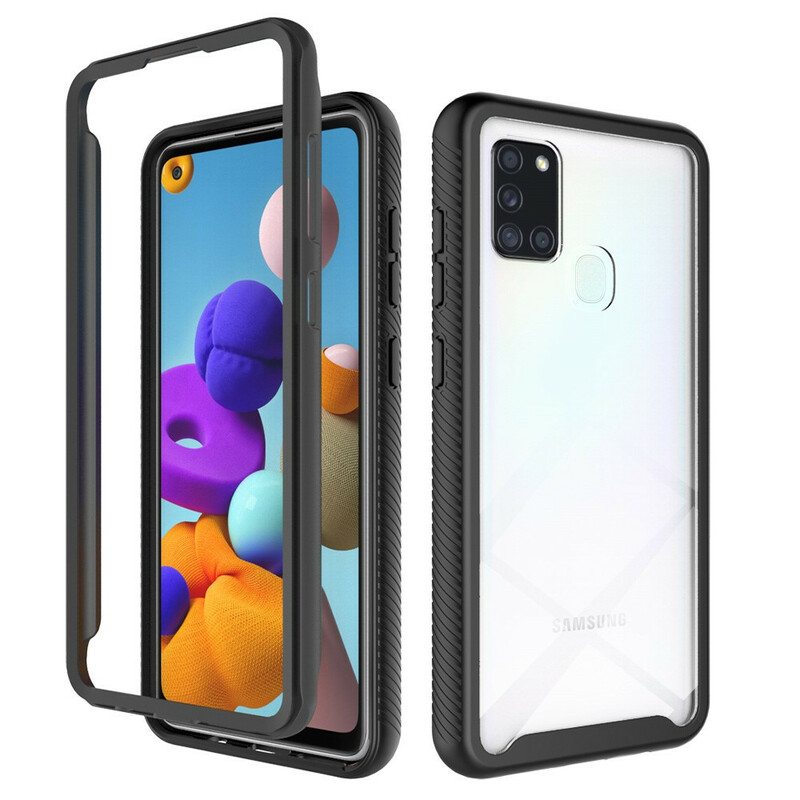 Kuori Samsung Galaxy A21s Hybridimuotoiset Silikonireunat