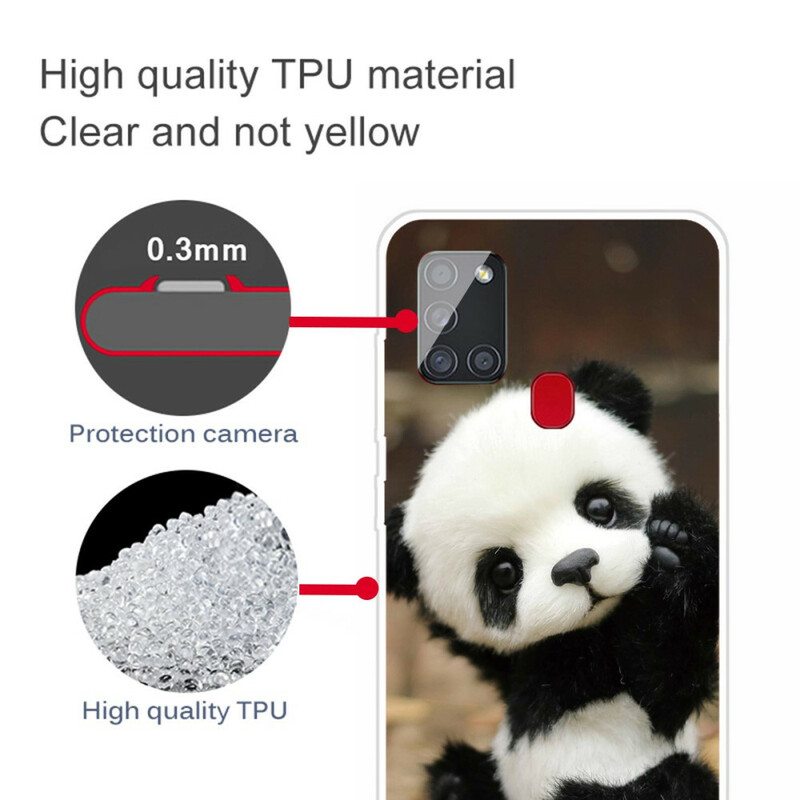 Kuori Samsung Galaxy A21s Joustava Panda