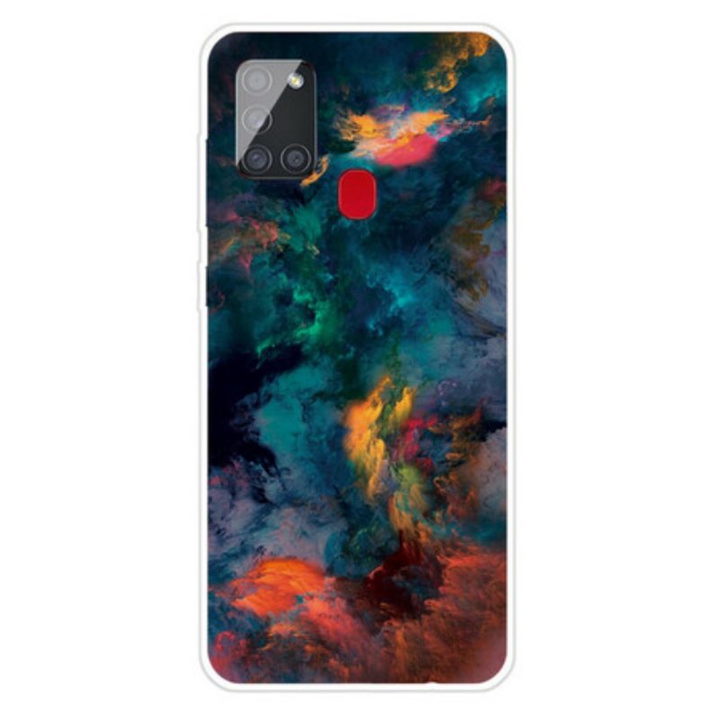 Kuori Samsung Galaxy A21s Värikkäitä Pilviä