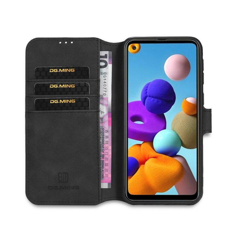 Nahkakotelo Samsung Galaxy A21s Dg.ming Retro