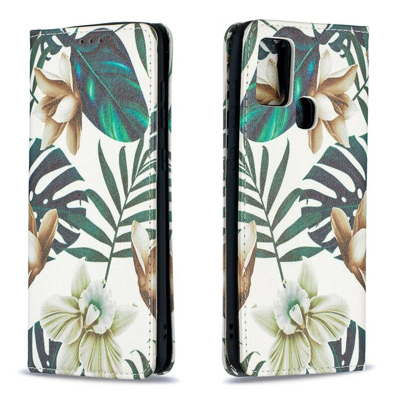 Puhelinkuoret Samsung Galaxy A21s Kotelot Flip Lehdet