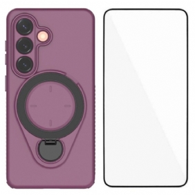 Kuori Samsung Galaxy S26 Kestävä Karkaistulla Lasisella Näytönsuojalla