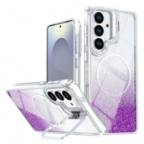 Kuori Samsung Galaxy S26 Liukuvärjätty Kimaltava Magneettinen Ja Taitettavalla Jalustalla