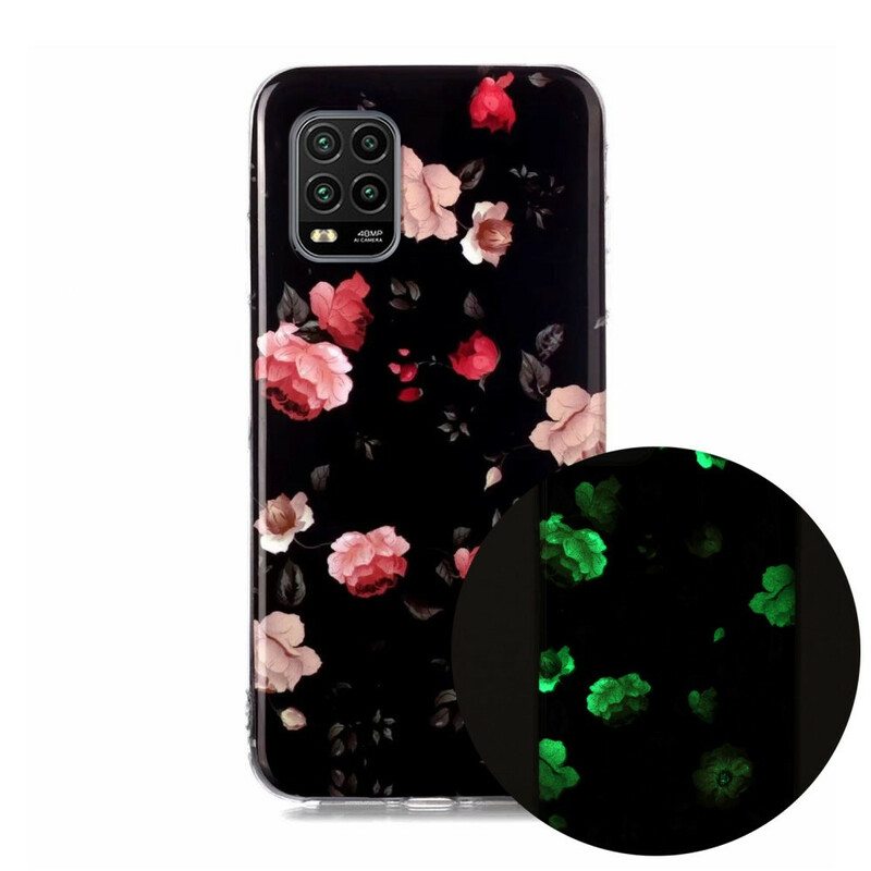 Case Xiaomi Mi 10 Lite Fluoresoiva Kukka