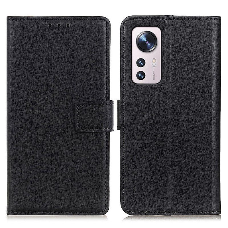 Kotelot Xiaomi 12 / 12X Tavallista Keinonahkaa