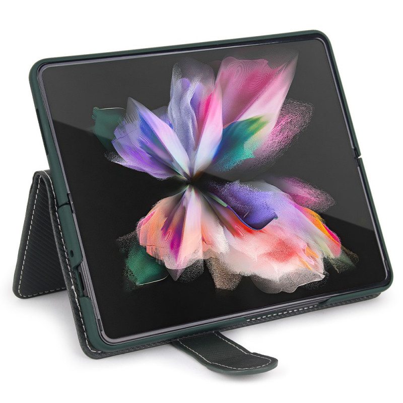Case Nahkakotelo Samsung Galaxy Z Fold 3 5G Irrotettava Kynäpidike