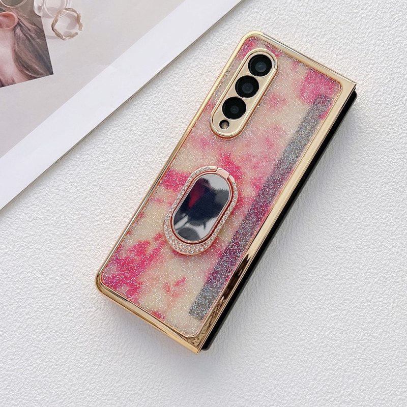 Case Samsung Galaxy Z Fold 3 5G Näytön Suojakalvo Ja Sormusteline