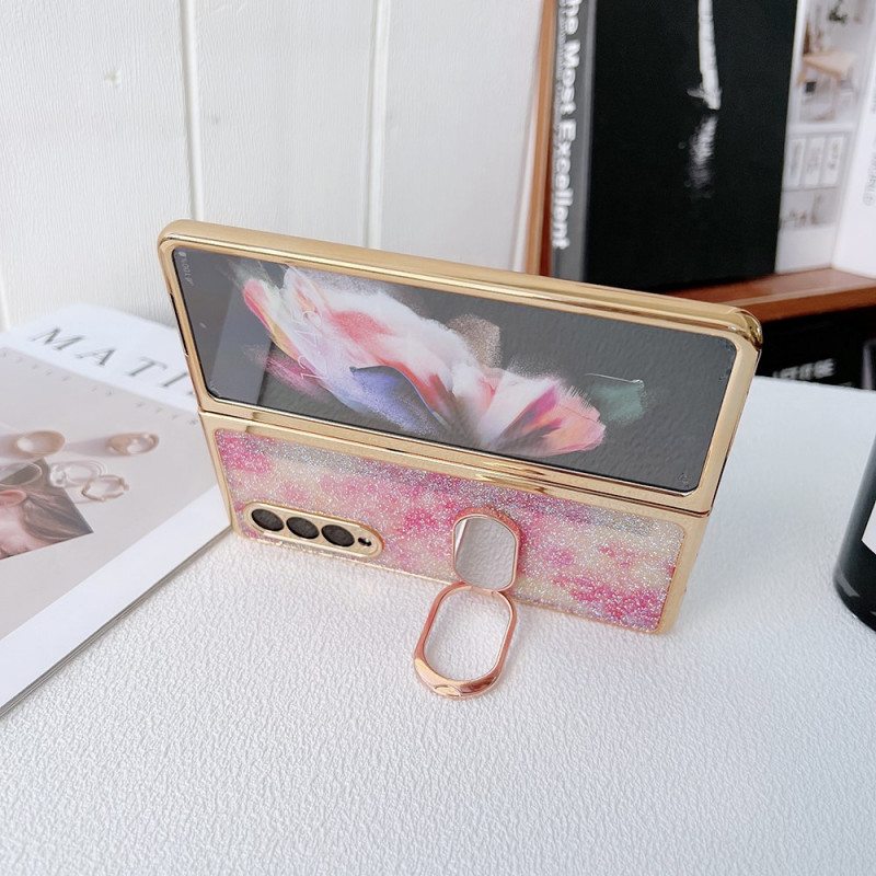 Case Samsung Galaxy Z Fold 3 5G Näytön Suojakalvo Ja Sormusteline