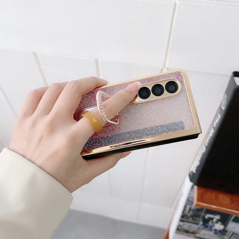 Case Samsung Galaxy Z Fold 3 5G Näytön Suojakalvo Ja Sormusteline