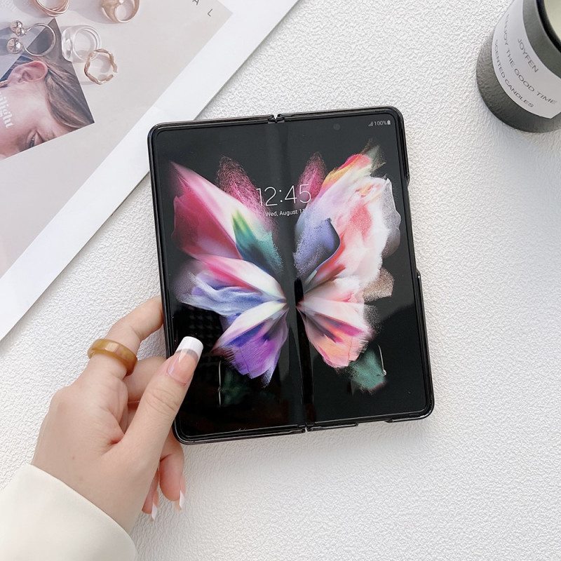 Case Samsung Galaxy Z Fold 3 5G Näytön Suojakalvo Ja Sormusteline