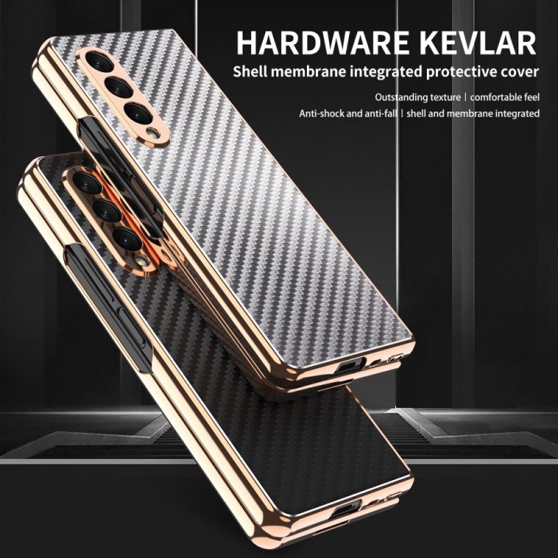 Kuori Samsung Galaxy Z Fold 3 5G Hiilikuitua Näytönsuojalla