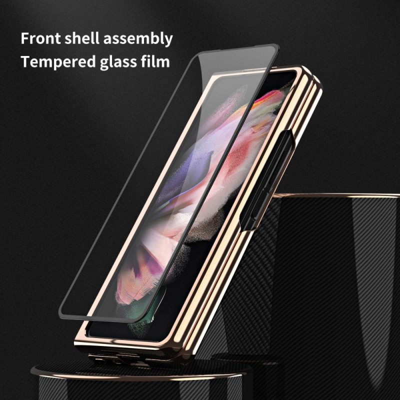 Kuori Samsung Galaxy Z Fold 3 5G Hiilikuitua Näytönsuojalla