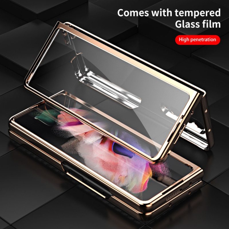 Kuori Samsung Galaxy Z Fold 3 5G Hiilikuitua Näytönsuojalla