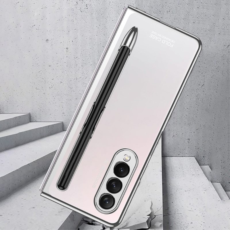 Kuori Samsung Galaxy Z Fold 3 5G Läpinäkyvä Gkk Stylus Pidikkeellä