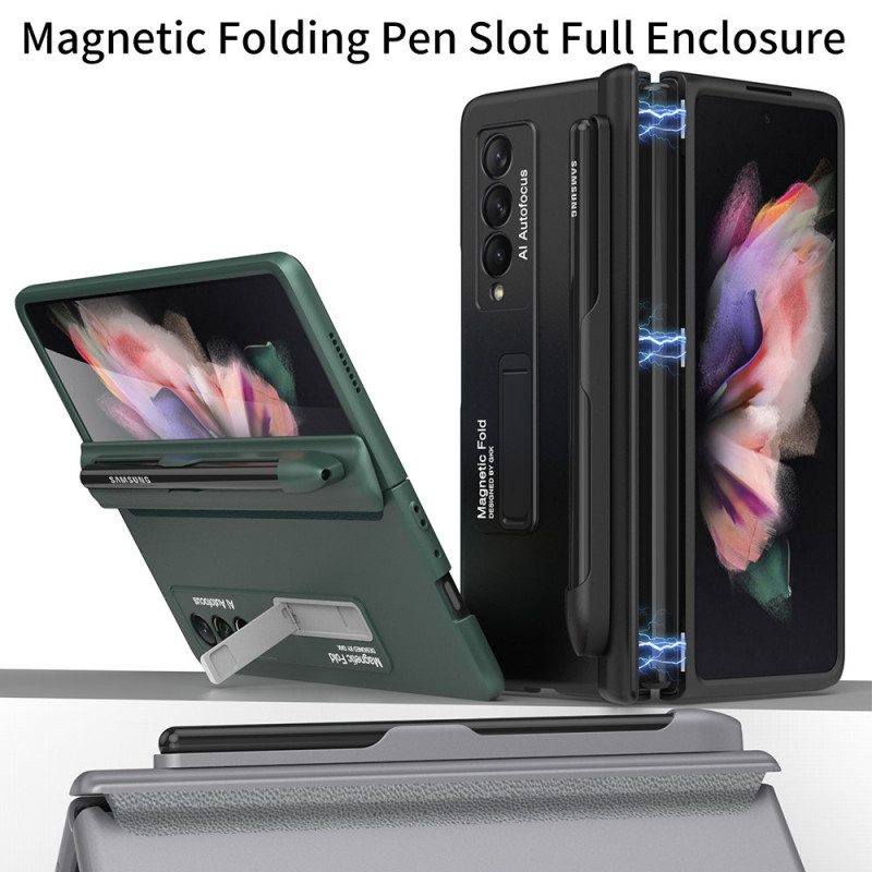 Kuori Samsung Galaxy Z Fold 3 5G Muovinen Jalusta Ja Kynäteline Gkk
