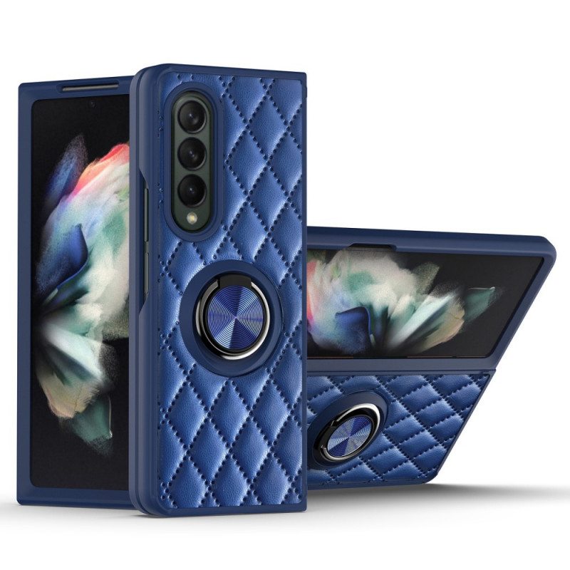Kuori Samsung Galaxy Z Fold 3 5G Pehmustettu Ring-supportilla