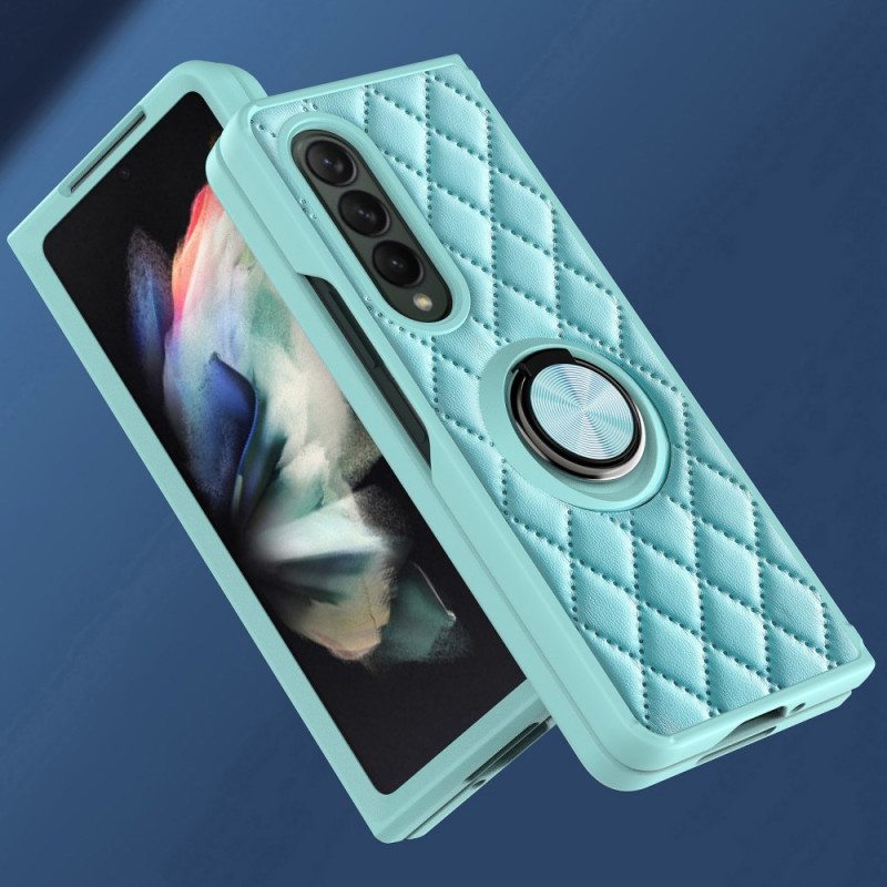 Kuori Samsung Galaxy Z Fold 3 5G Pehmustettu Ring-supportilla