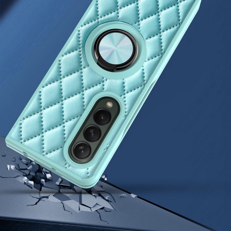Kuori Samsung Galaxy Z Fold 3 5G Pehmustettu Ring-supportilla