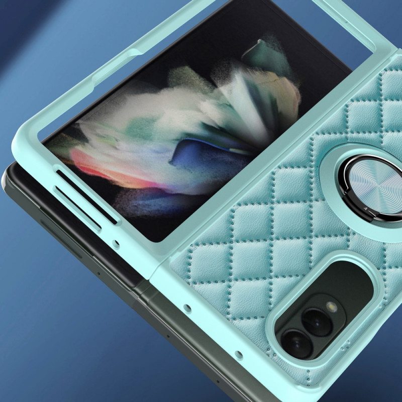 Kuori Samsung Galaxy Z Fold 3 5G Pehmustettu Ring-supportilla