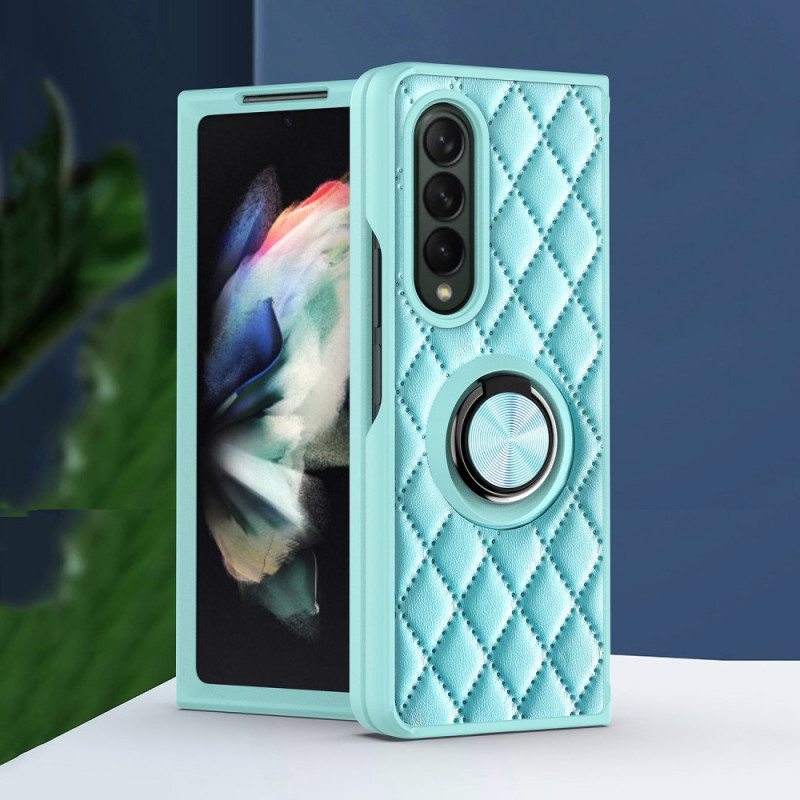 Kuori Samsung Galaxy Z Fold 3 5G Pehmustettu Ring-supportilla