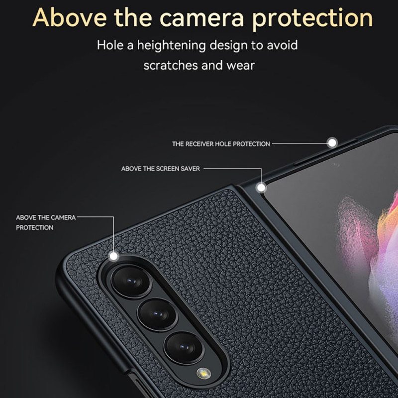 Kuori Samsung Galaxy Z Fold 3 5G Sulada Kuvioitu Keinonahka