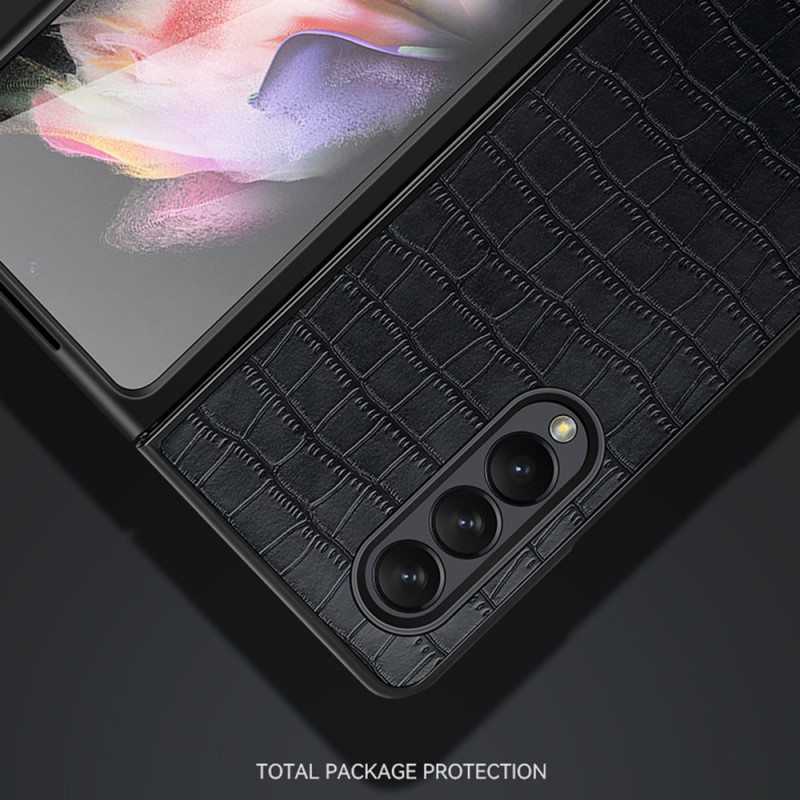 Kuori Samsung Galaxy Z Fold 3 5G Tyylikäs Krokotiilinahka Sulada