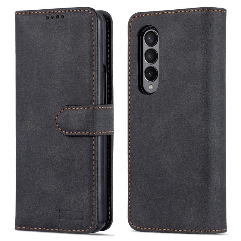 Nahkakotelo Samsung Galaxy Z Fold 3 5G Azns-nahkamuotoilu
