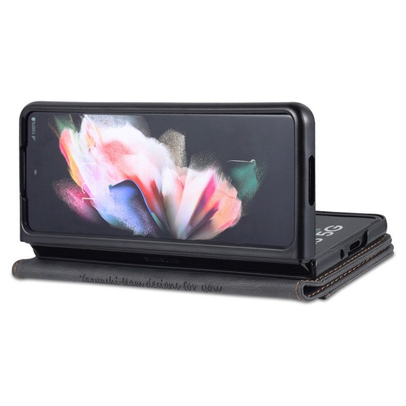 Nahkakotelo Samsung Galaxy Z Fold 3 5G Azns-nahkamuotoilu