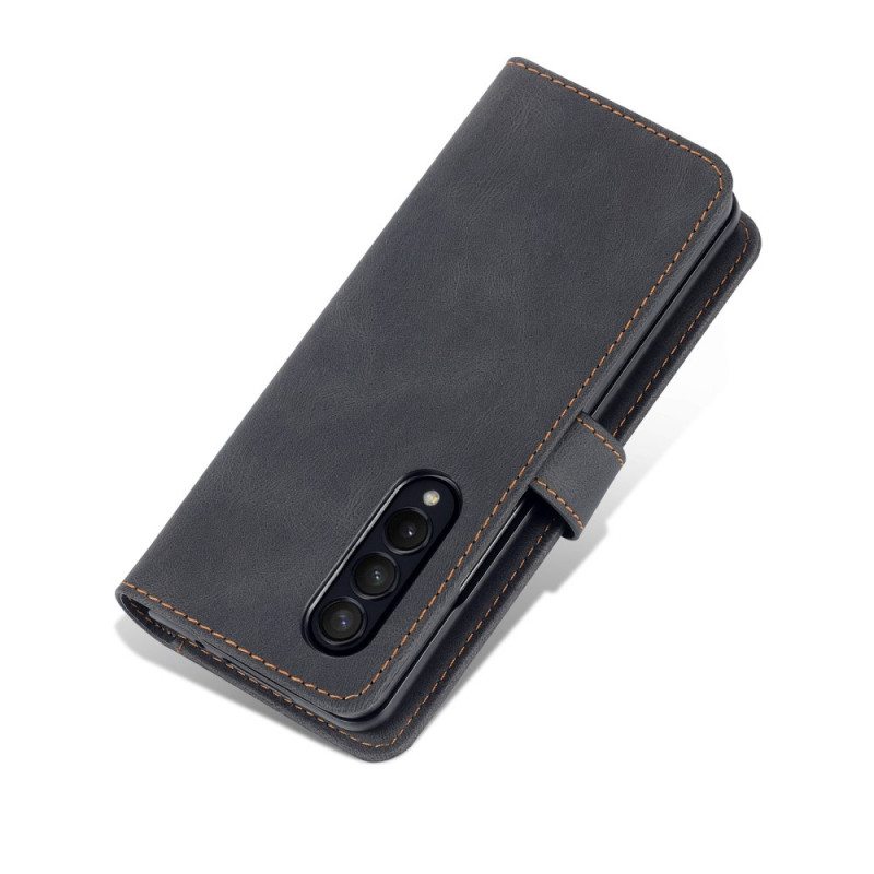 Nahkakotelo Samsung Galaxy Z Fold 3 5G Azns-nahkamuotoilu