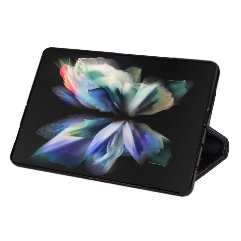 Nahkakotelo Samsung Galaxy Z Fold 3 5G Laukku Kaulanauhalla
