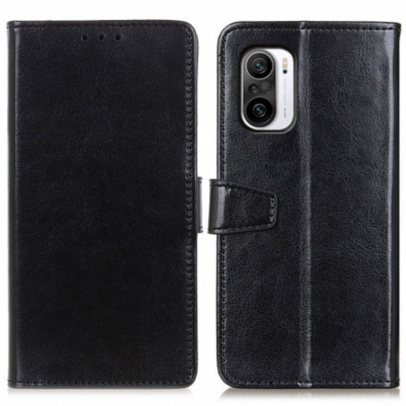 Flip Case Xiaomi Mi 11i 5G Yksinkertainen Kiiltävä Nahkaefekti