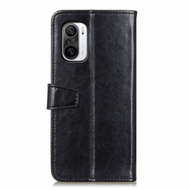 Flip Case Xiaomi Mi 11i 5G Yksinkertainen Kiiltävä Nahkaefekti