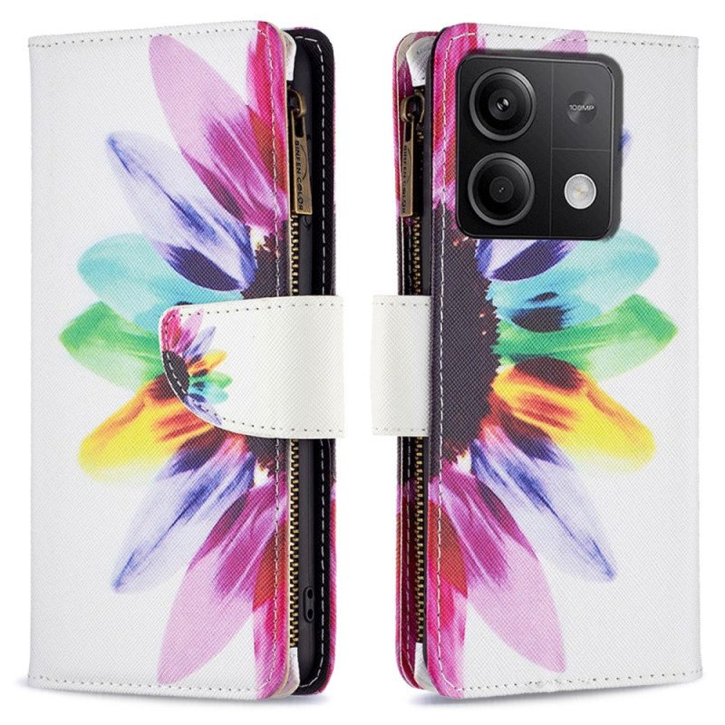 Kotelot Xiaomi Redmi Note 13 4g Auringonkukkalompakko