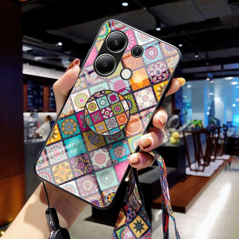 Kuori Xiaomi Redmi Note 13 4g Patchwork Tukirengas Ja -hihna Suojakuori