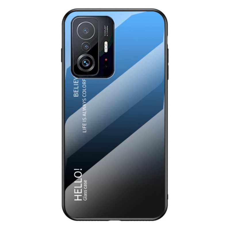 Case Xiaomi 11T / 11T Pro Karkaistu Lasi Hello