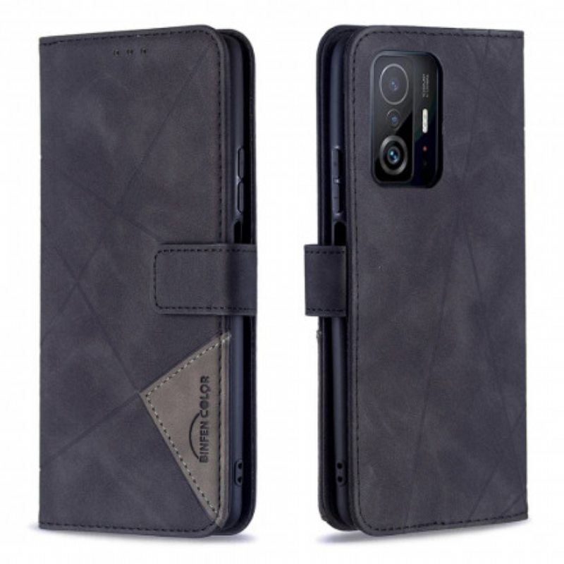 Flip Case Xiaomi 11T / 11T Pro Binfen Värikolmiot