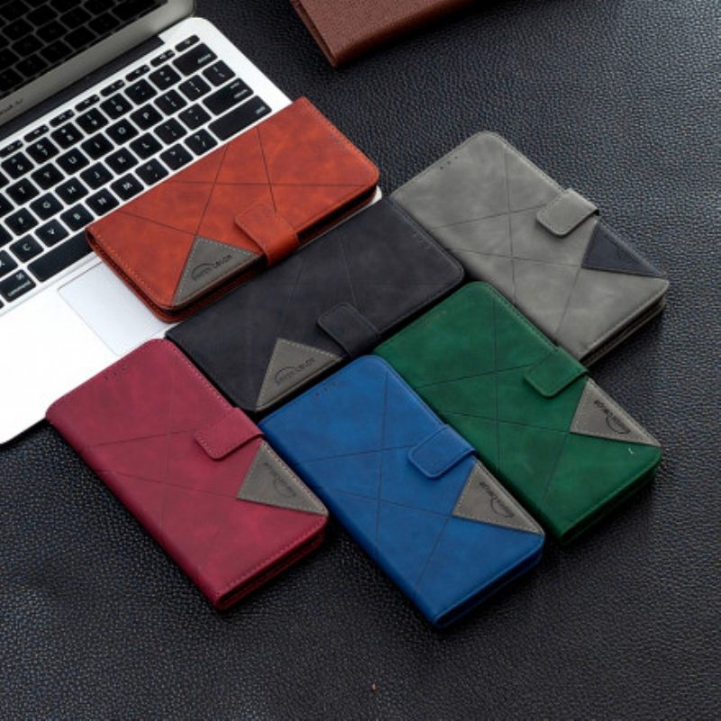 Flip Case Xiaomi 11T / 11T Pro Binfen Värikolmiot