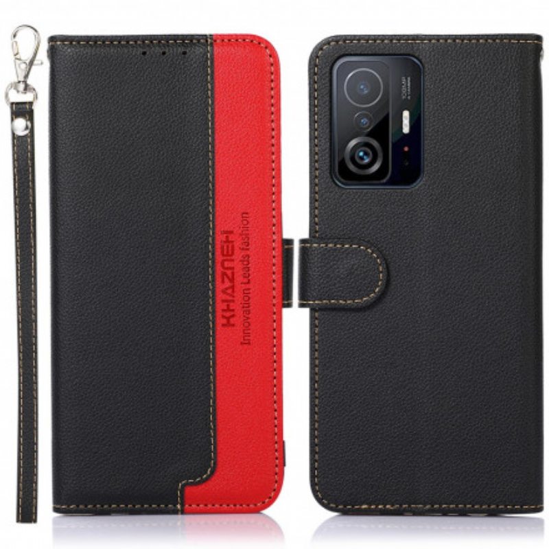 Kotelot Xiaomi 11T / 11T Pro Litsi Style Rfid Khazneh