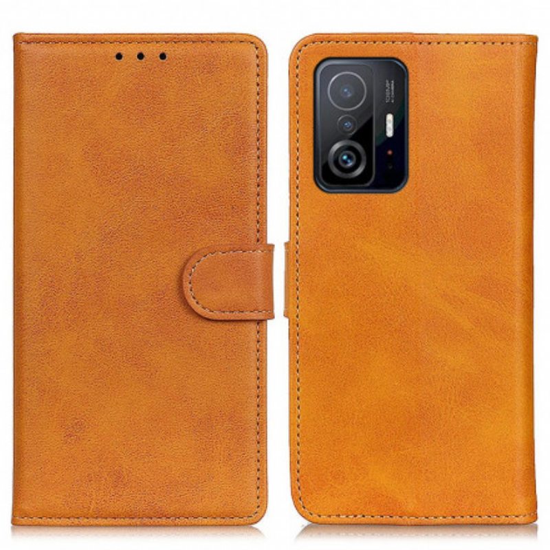Kotelot Xiaomi 11T / 11T Pro Retro Mattanahkaefekti