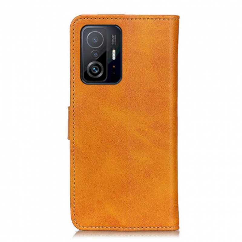 Kotelot Xiaomi 11T / 11T Pro Retro Mattanahkaefekti