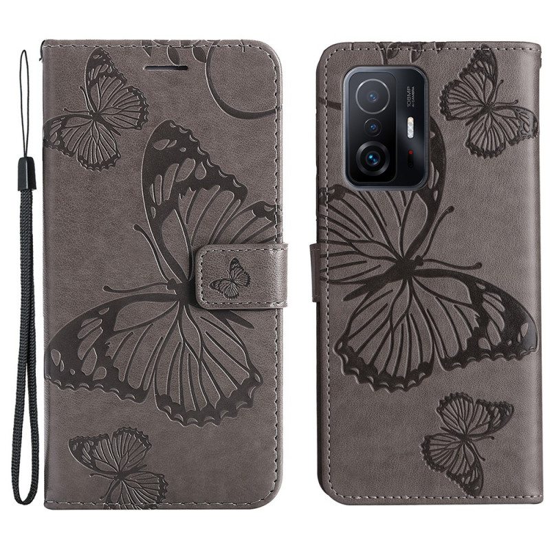Kotelot Xiaomi 11T / 11T Pro Suojaketju Kuori Jättiläishihnaperhoset
