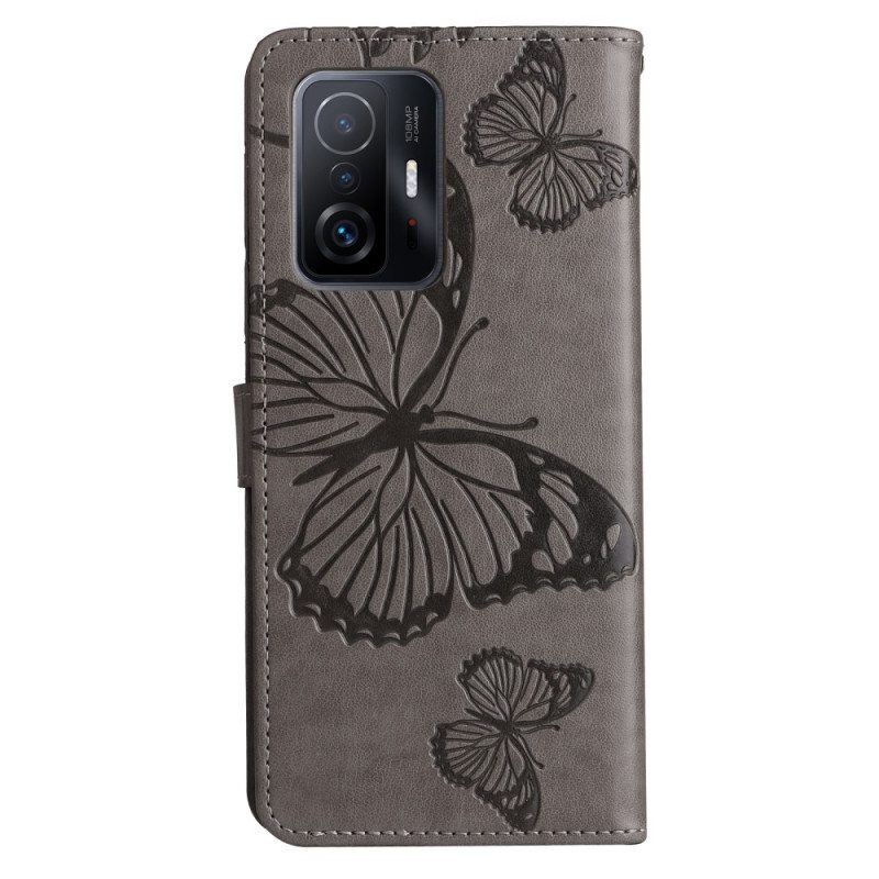 Kotelot Xiaomi 11T / 11T Pro Suojaketju Kuori Jättiläishihnaperhoset