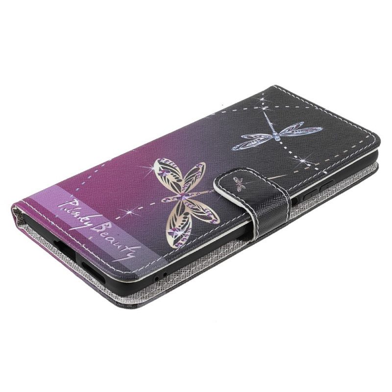Kotelot Xiaomi 11T / 11T Pro Suojaketju Kuori Strappy Dragonflies